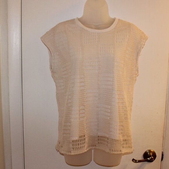 ZARA Ivory  Long Sleeve Top women Size Small - Picture 1 of 7